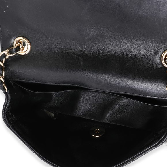 Chanel Black Quilted Lambskin V for Victory Peace Sign Extra Mini Flap Bag - Picture 8 of 8